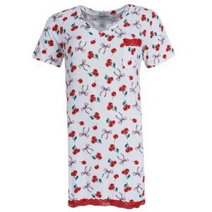 Not a Morning Person Women's Cherries Bows Short Sleeve Night Shirt